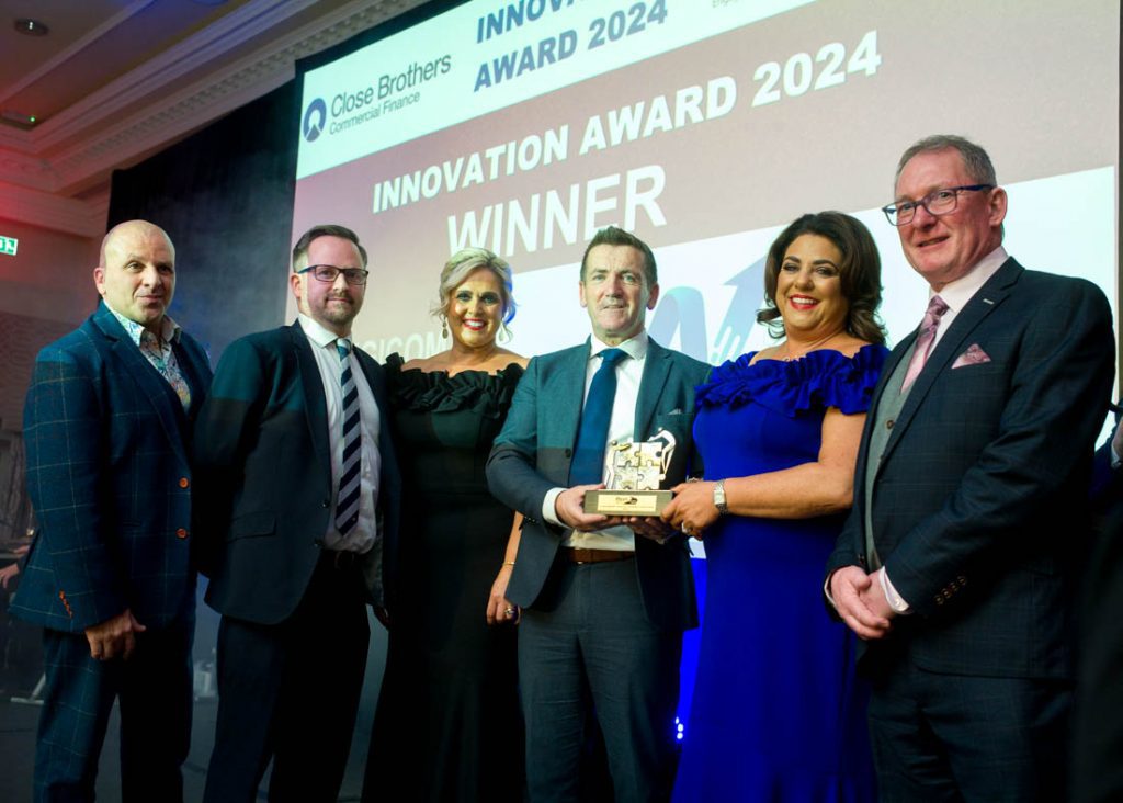 Derry Bros Shipping & Customs thrilled for Sister Company , Digicom, for winning the Innovation Award at the Fleet Awards 2024!