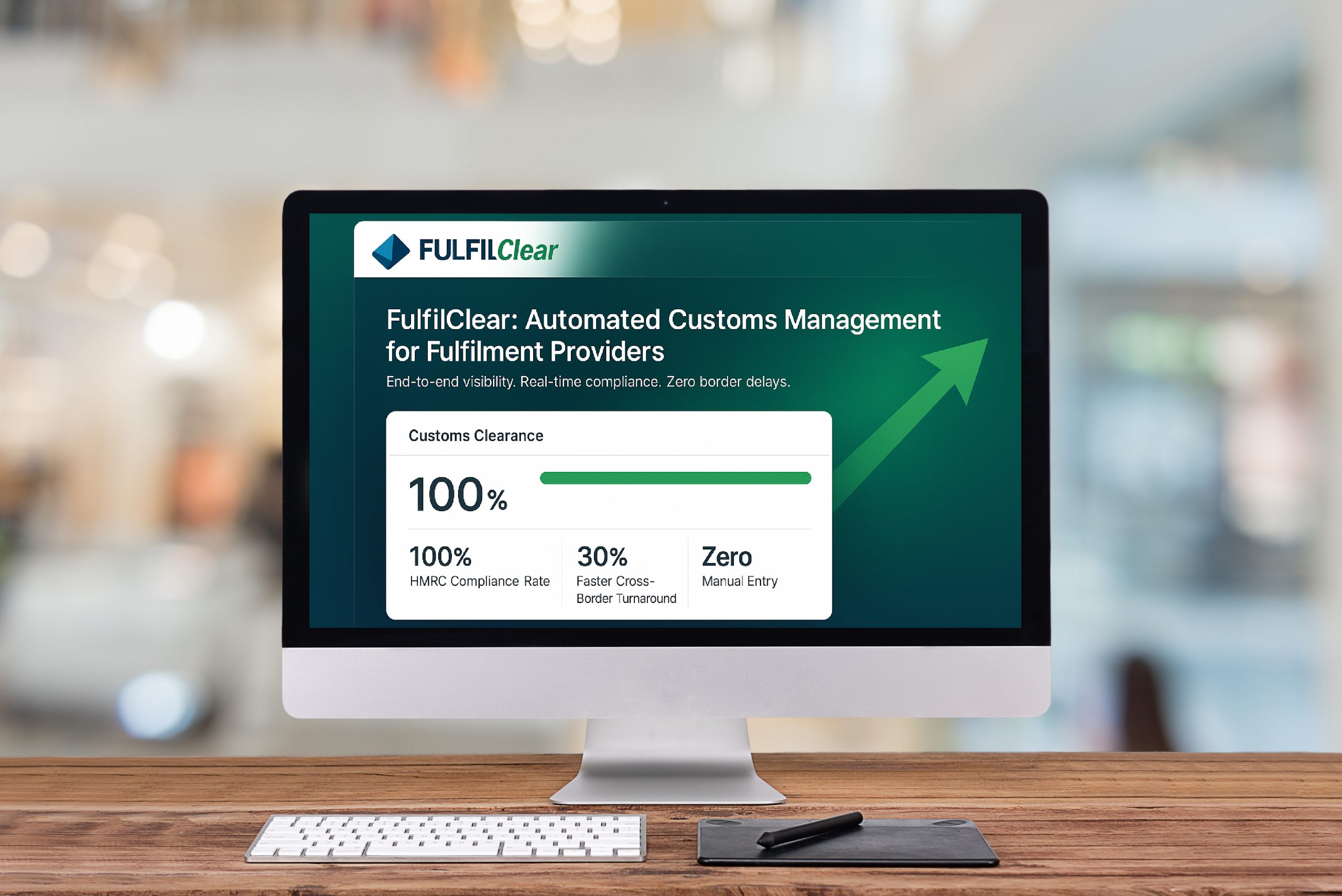 FulfilClear website on a computer screen